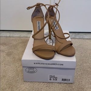 One once nude strappy heels